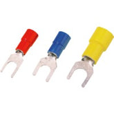 Weidmuller Insulated forked-cable connector, red, 1.5mm²/M3